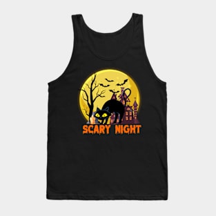 Scary Night Cat Tank Top